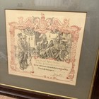 Rare Ww1 King s Certificate 1916 Pte  Alfred Burden  Of  duke Of Edinburgh s 123