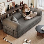 Convertible Sleeper Sofa Bed Modular Floor Couch Loveseats W pillow Back Support