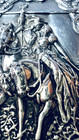 Lovers On 2 Horses Sterling Vesta Case Match Safe Very 3dcrisp Unused Excellent