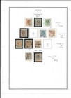 Sweden Collection 1855 To 1877 On 2 Album Pages  Used Classics