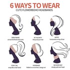 Women Yoga Wide Headband Ladies Elastic Boho Hair Band Sports Turban Head Wrap