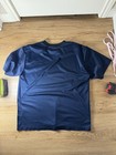Nike Dri-fit Mesh Breathable - Men s Dark Blue Crew Neck T-shirt - Sz M - Y2k