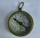 Vintage Brass Pocket Compass Nautical Navigation Antique Style Collectible