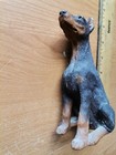Sandicast M221 Doberman  Red Used Slight Ear Damaged Figurine Handmade San Diego