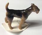 New Rare Hagen-renaker Airedale Terrier Dog Figurine 2 5  X 3 5  Airdale Nwt