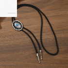 Bolo Tie For Men  Native American Oval Round Shape Western Cowboy Bola Tie Handm