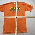 Vintage Reese s Peanut Butter Cups Shirt Mens Xl Orange Graphic Made Usa 90s