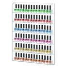 20x24  Clear Acrylic Nail Polish Wall Rack - Holds 120 Bottles  6 Rows  Organize