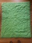 Vtg Winnie The Pooh   Friends Green White Polka Dot Baby Crib Blanket Quilt