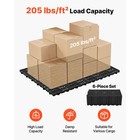 Uimoso Plastic Pallet Interlocking Waterproof Floor Tiles 6 Pcs 23 6 x11 8 x1 2 