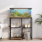 20 Gallon Fish Tank Stand With Storage Shelves  Heavy Duty Aquarium Stand  Metal