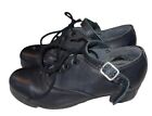 Vtg Antonio Pacelli Irish Dance Hard Shoes Super Flexi Black D 1 1 2 Hist Note