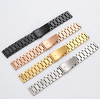 18 20 22 23mm Stainless Steel  Strap Metal Watch Band Replacement Wrist Bracelet