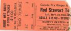 Vintage 1984 Rod Stewart Concert Ticket Stub Murfreesboro Tn