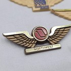 Vintage Airline Wings Pins Lot Of 7 Continental Northwest Western America West
