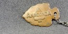 Anaconda Montana Copper Mine Metal Pressed Arrowhead Keychain Fob Vintage