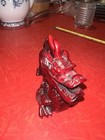 Vintage Lucky Red Dragon Figurine 5   Resin
