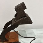 Vintage Bell   Howell Film Editor Viewer Ornate Metal cast Iron On Wood Base