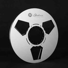 New One Pair All-metal 10 5   Black Silver Aluminium Tape Reel For Reel To Reel