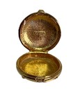 Vintage 1960 s Ester Lauder Youth Dew Solid Perfume Compact Gold   Blue Enamel