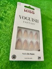 Kiss Voguish Fantasy French Glitter Medium Almond Press-on Nails Lilac