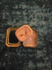 Divine Ladies Mini Green white  Enamel Powder Compact Antique Art Deco 1930 s