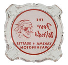 Vintage Glass Ashtray   The Four Winds Restaurant   Yakima Seattle Washington Wa