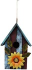 Rustic Decorative Bird House  outdoor Hanging Wood Hand-painted Bird House Decor