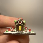 Dollhouse Miniature Gingerbread House Figurine  2 Artisan Signed