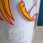 Pepsi Collector Series Rooster Graphic Promo Drinking Glass White Red Yellow