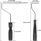 Fiberglass Roller Tools Kit  4pcs Fiberglass Resin Laminating Bubble Roller Set