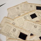 12 Computer Data Cards Engineering Microfiche Punch Cards 1960s Computer Cards