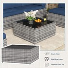 U-max 7-pieces Patio Furniture Set Outdoor Sectional Sofa Rattan Wicker Sofa
