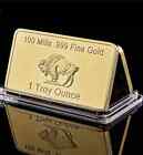  6  1 Oz - Gold Buffalo Bullion Bars  999 Fine 24k Gold Bars