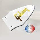 White 3 Ply Truss Rod Cover For Gibson Custom Shop  67 Flying V   Gold Decal