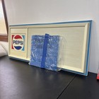 Vintage 1980s Pepsi 48x18x2 Menu Board Sign W  2 Sheets Nos Letters numbers  299