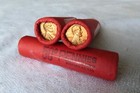 1970-d    original Bank Wrapped   Uncirculated Lincoln Cent Roll  Obw Penny - -
