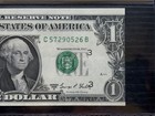 Pcgs  1 1969-d Federal Reserve Note Cutting Error Choice Unc 63 Ppq