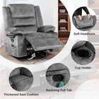 Reclining Lounge Sofa Chair With Adjustable Massage heating Function  Padded