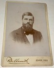 Rare Antique Western American Bearded Man Denver Colorado Cabinet Card Photo  Co