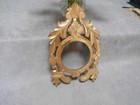 Vintage French  Gilded Wood Over Door  Fronton Pediment Ornament