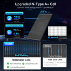 200 Watt 18v Solar Panel N-type 18bb 25  Efficiency Pv For Off-grid Power Module