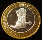 Vintage Boomtown  10 Casino  999 Fine Silver Strike Reno Nevada