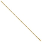 14k Yellow Gold 3mm Double-sided Heart Anklet  10 Inch