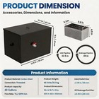 40lb 15 2gpm Commercial Under Sink Grease Trap Grease Interceptor For  Kitchen