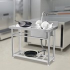 Single Bowl Kitchen Sink Fits Laundry Room Bathroom Us Stainless Steel Durable