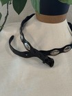 Vintage Leather Concho Belt Sunface Silver Ovals Size 40 Southwest Western