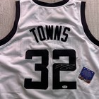 Karl Anthony Towns Autographed Timberwolves Nba Jersey W coa White Jersey Style