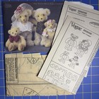 Vogue Bear Family Sewing Pattern 8958 For 13      9 5    Teddy Bears Dolls Vtg New