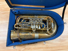 Vintage Mirafone Bbb 4 4 Rotary Tuba W recording Bell